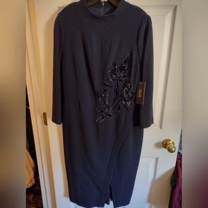 Rickie Freeman by Teri Jon Holiday Dress with beading size 12